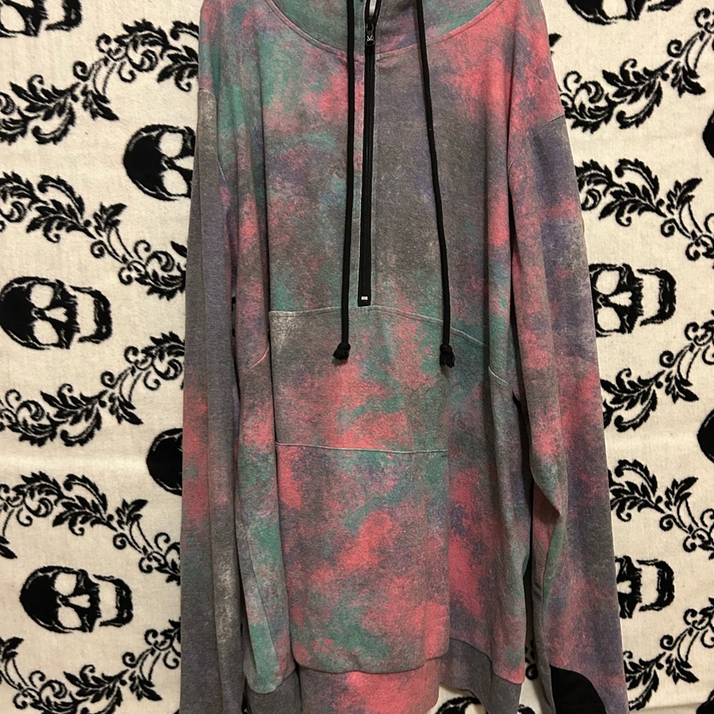 Michelle Mae Pastel Tie-Dye Zip-Up Hoodie